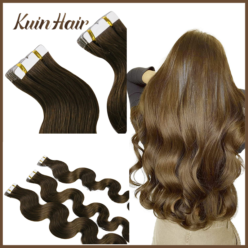 Invisible Tape In Extensions Real Hair - Extensiones de Cabello Humano Adhesivas, Onduladas,