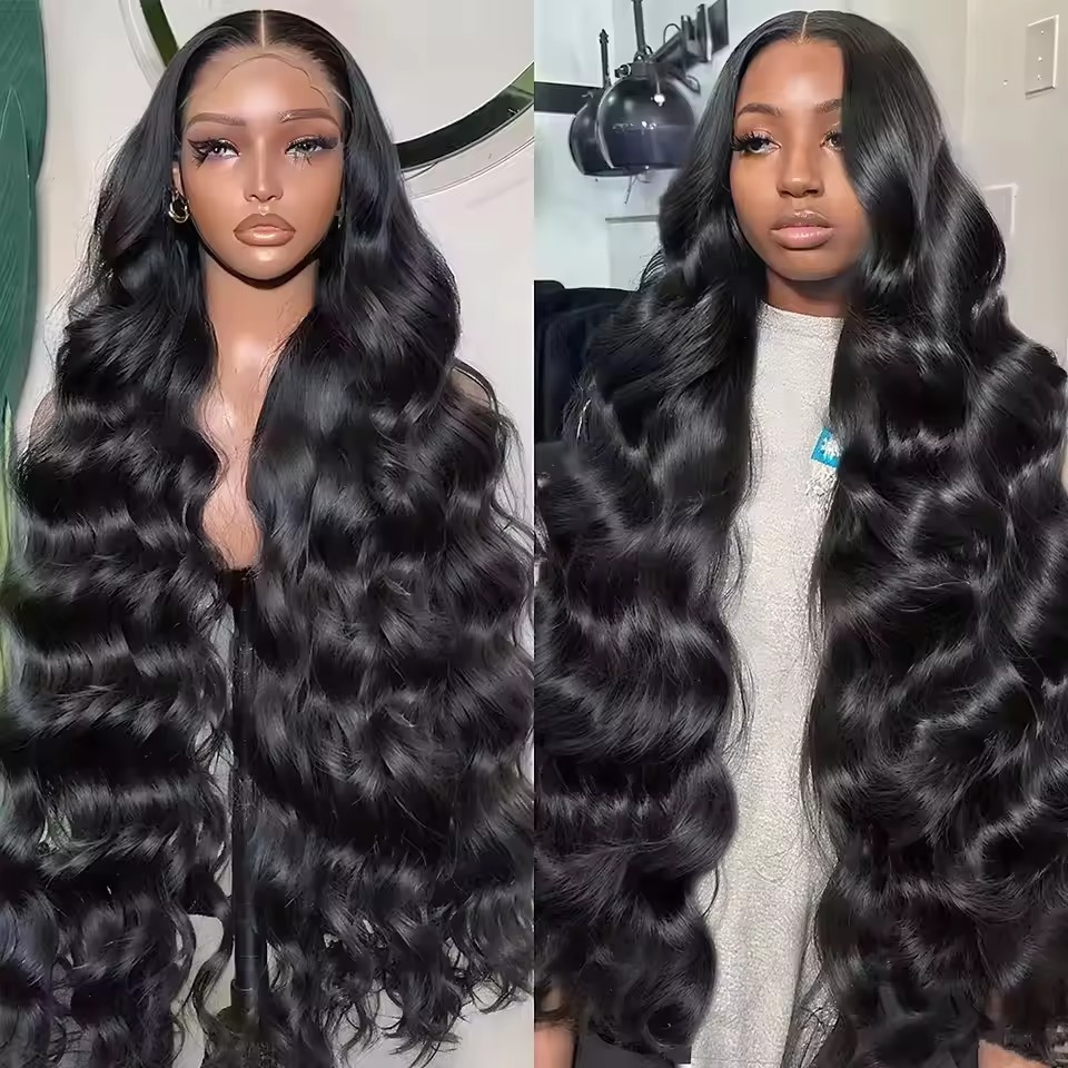 Lace Front Wigs - Pelucas onduladas para el cuerpo, 40