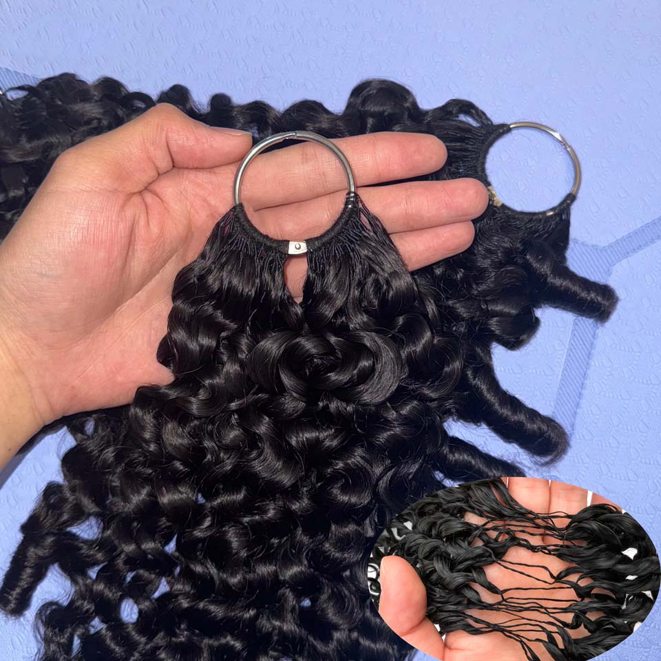 Invisible Tape In Extensions Real Hair - Extensiones de Cabello Humano Rizado Birmano