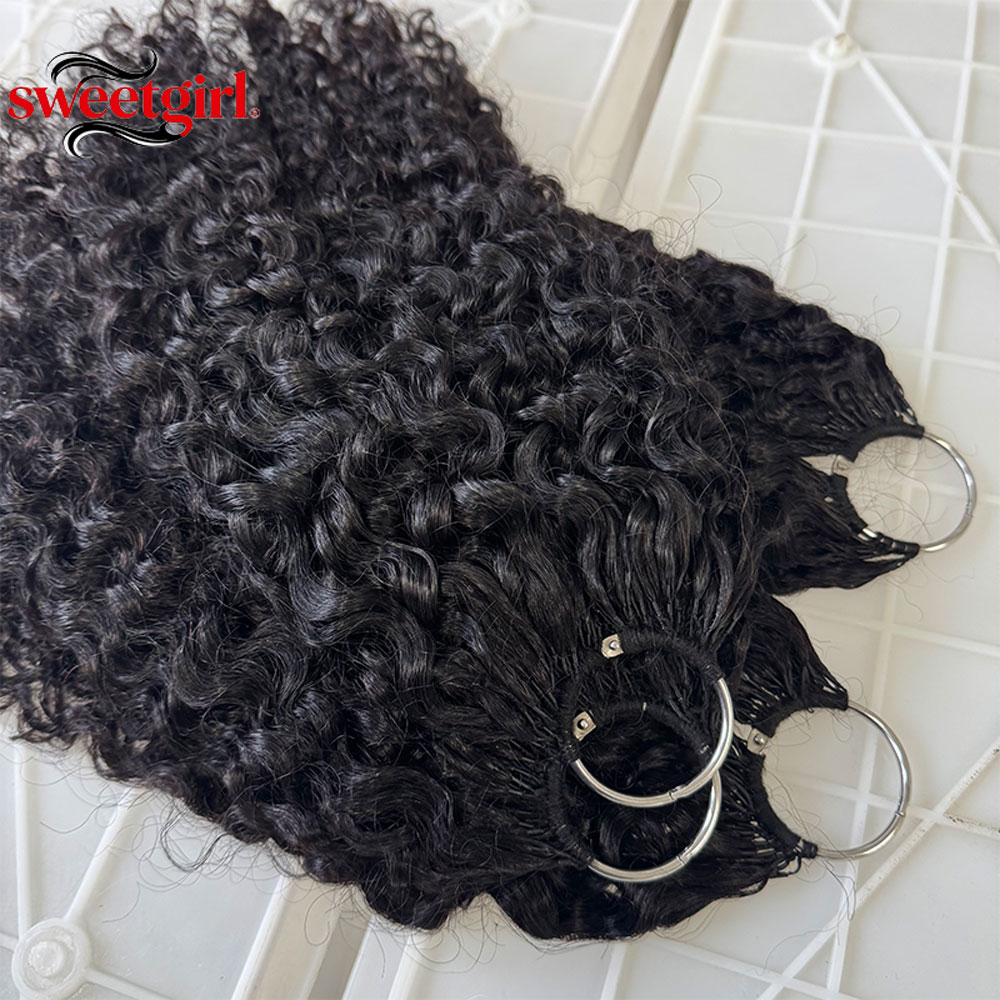 Water Wave Bulk Human Hair For Braiding - Cabello humano 100% natural negro rizado