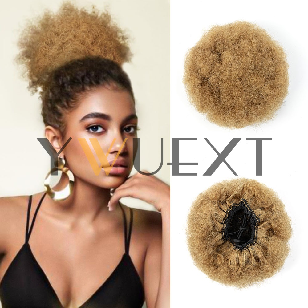 YWUEXT Cola de Caballo Afro Ki - Drawstring Afro Curly Puff Ponytail reseña y precio