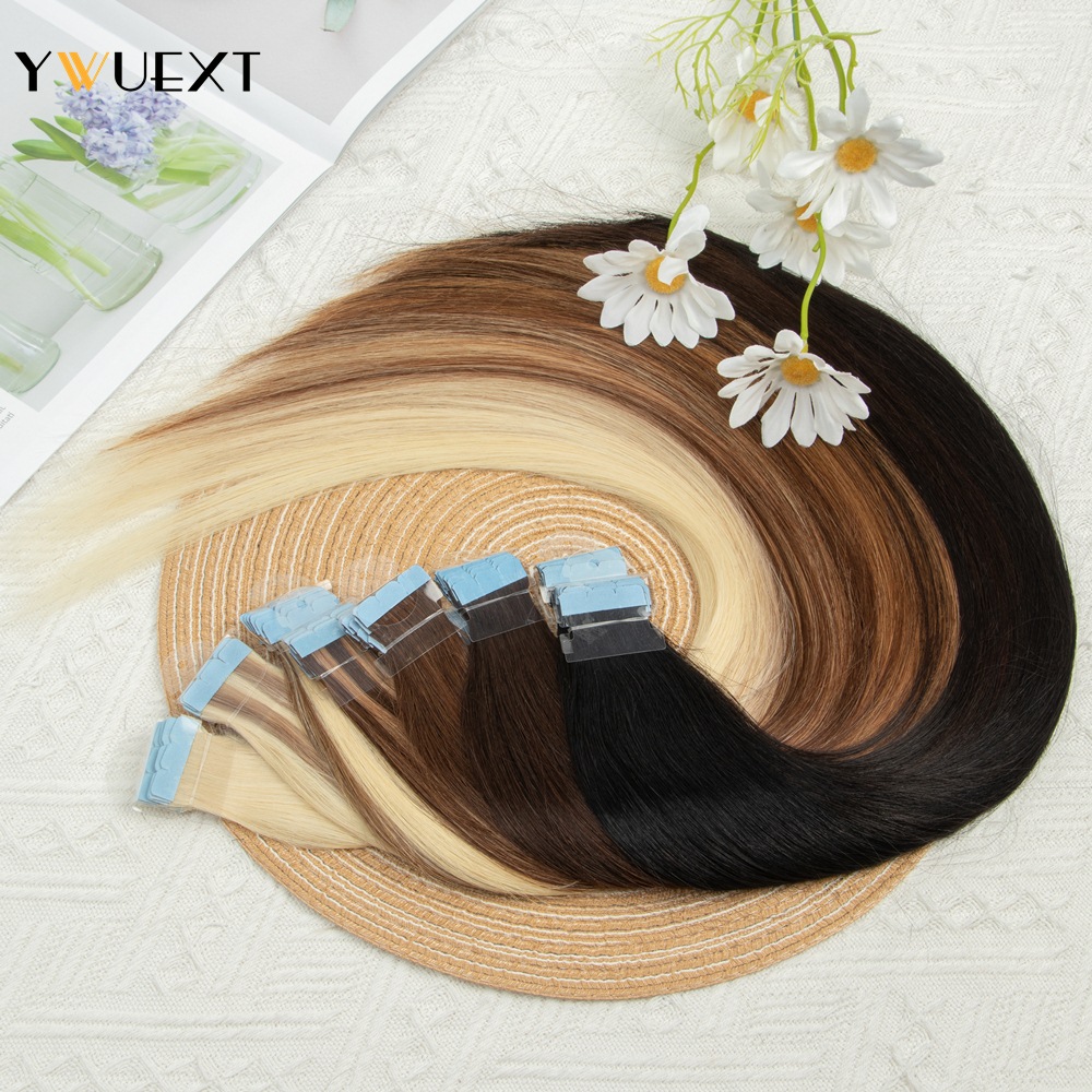 YWUEXT Mini Cinta en Extension - Invisible Tape In Extensions Real Hair reseña y precio
