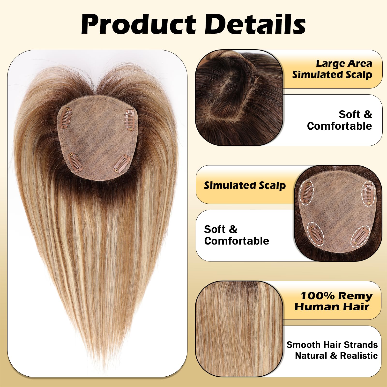 Tooers de cabello humano 100%  - Seamless Clip In Hair Extensions Human Hair reseña y precio