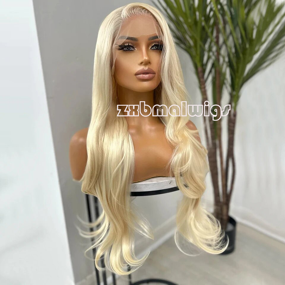 Peluca de cabello sintético 61 - 613 Blonde Body Wave Lace Front Wig reseña y precio