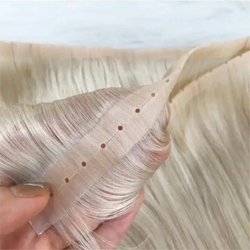 Trama de pelo Invisible de PU  - Invisible Tape In Extensions Real Hair reseña y precio