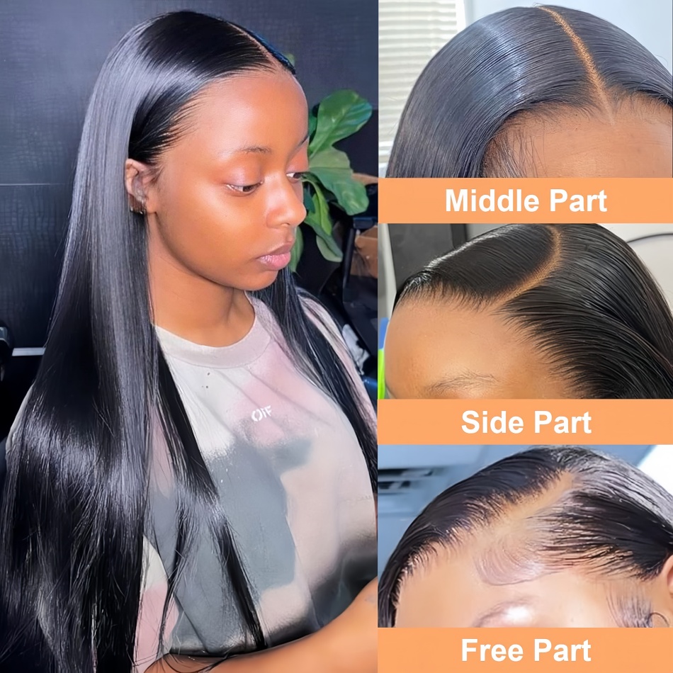 Pelucas de cabello humano liso - Hd Lace Frontal Wig Human Hair Pre Plucked reseña y precio