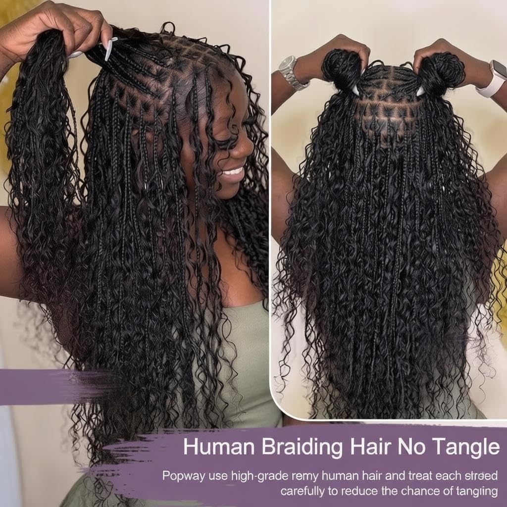Cabello Humano para Trenzas Bo - Water Wave Bulk Human Hair For Braiding reseña y precio
