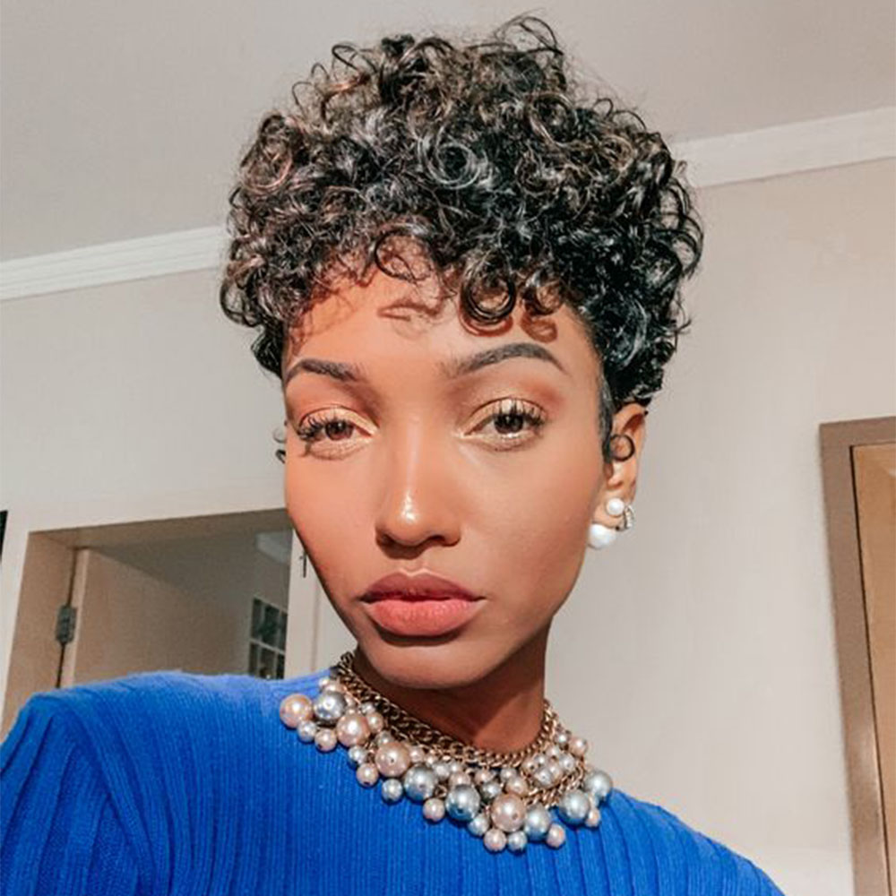 Peluca corta de corte Pixie, p - Short Pixie Cut Wig Human Hair Cheap reseña y precio