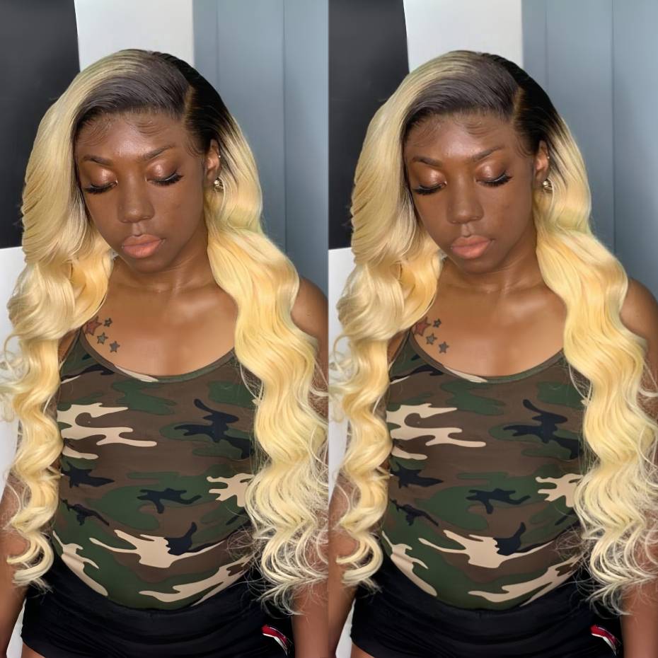 Pelucas de cabello humano rubi - 613 Blonde Body Wave Lace Front Wig reseña y precio
