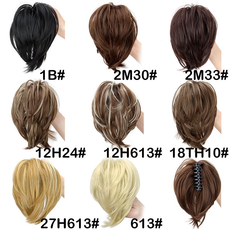 Pieza de pelo sintético para m - Claw Clip Messy Bun Hair Piece reseña y precio