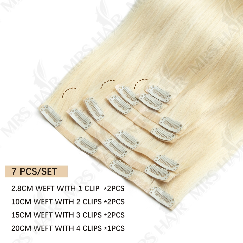Extensiones de cabello con Cli - Seamless Clip In Hair Extensions Human Hair reseña y precio
