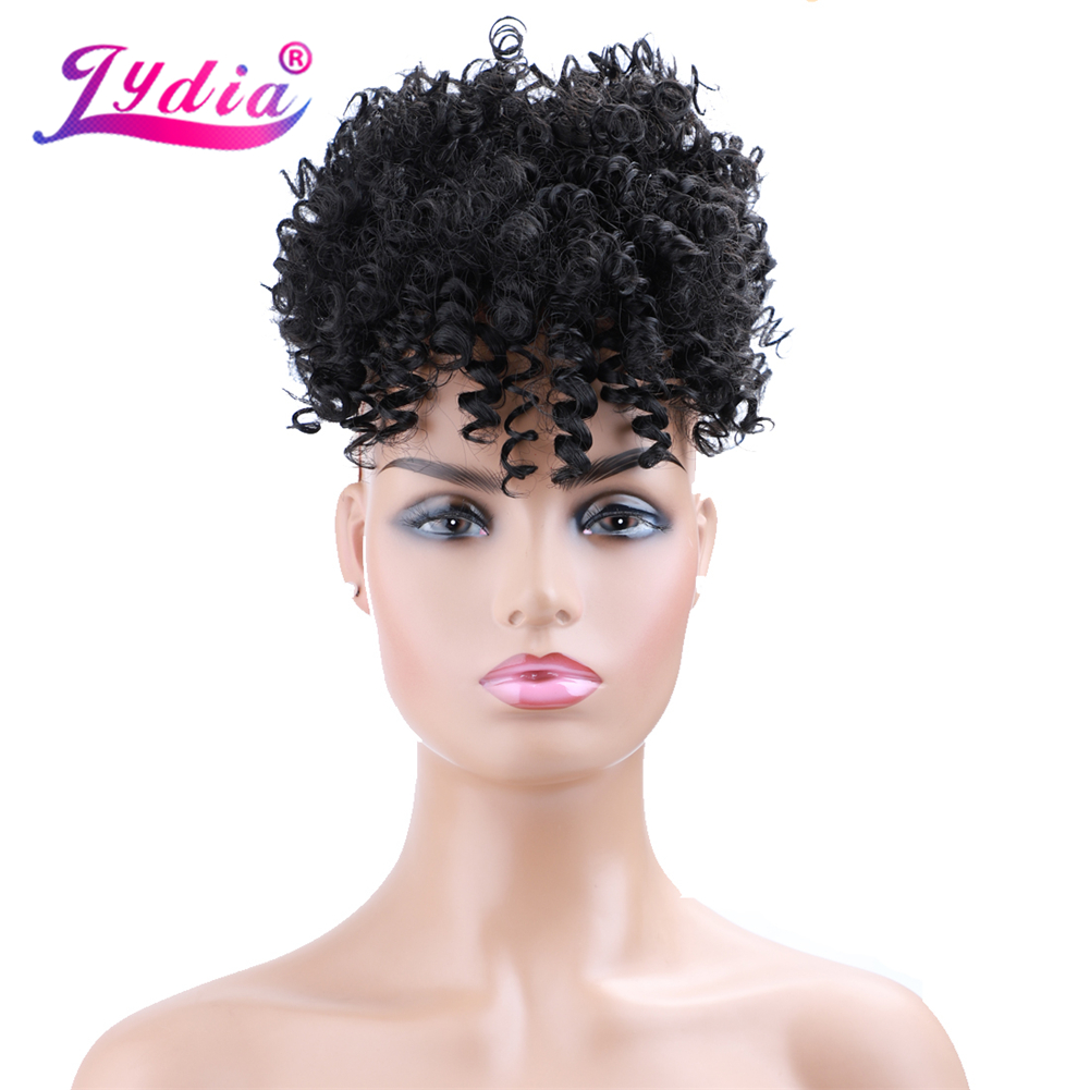 Lydia cordón sintético alto Pu - Drawstring Afro Curly Puff Ponytail reseña y precio