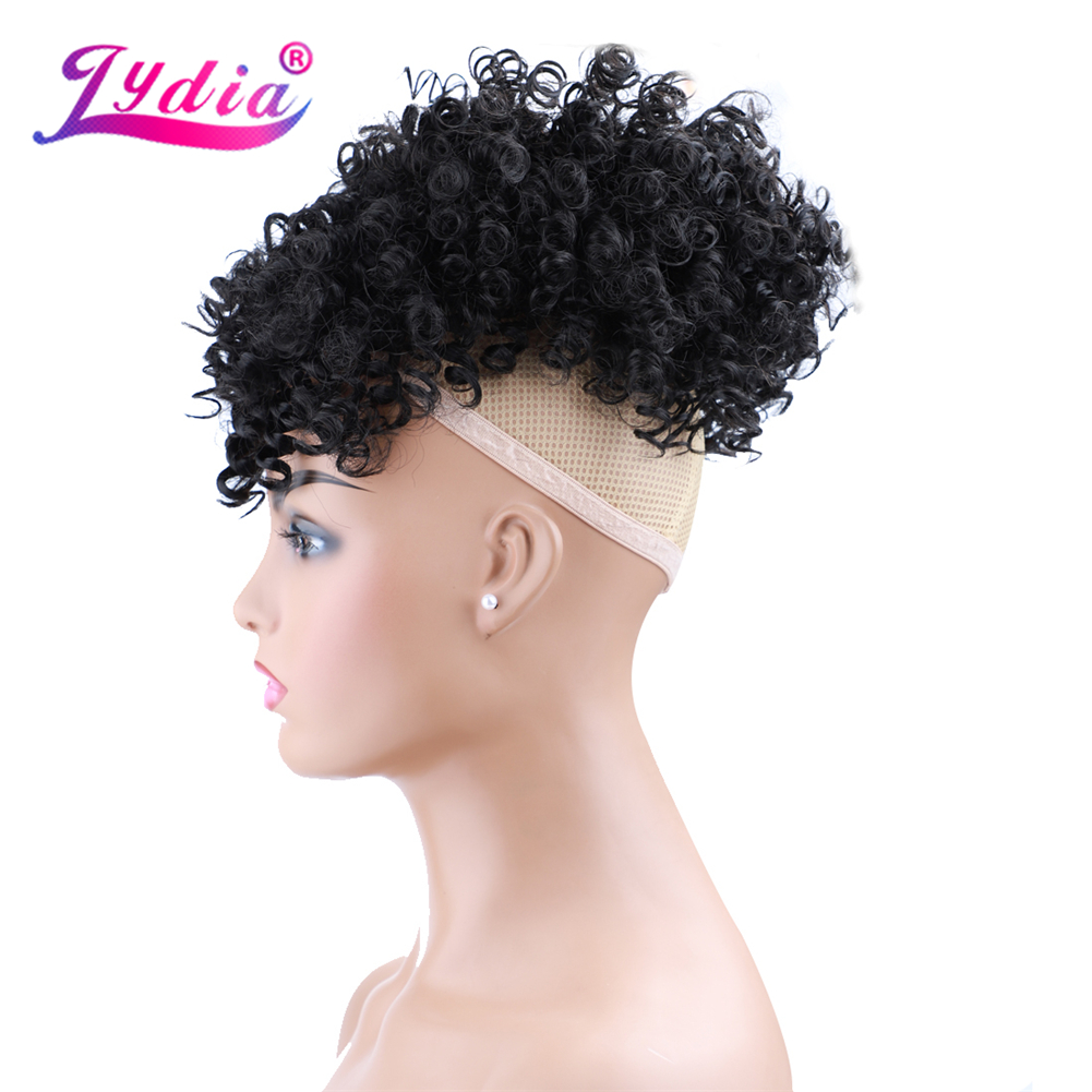 Lydia cordón sintético alto Pu - Drawstring Afro Curly Puff Ponytail reseña y precio