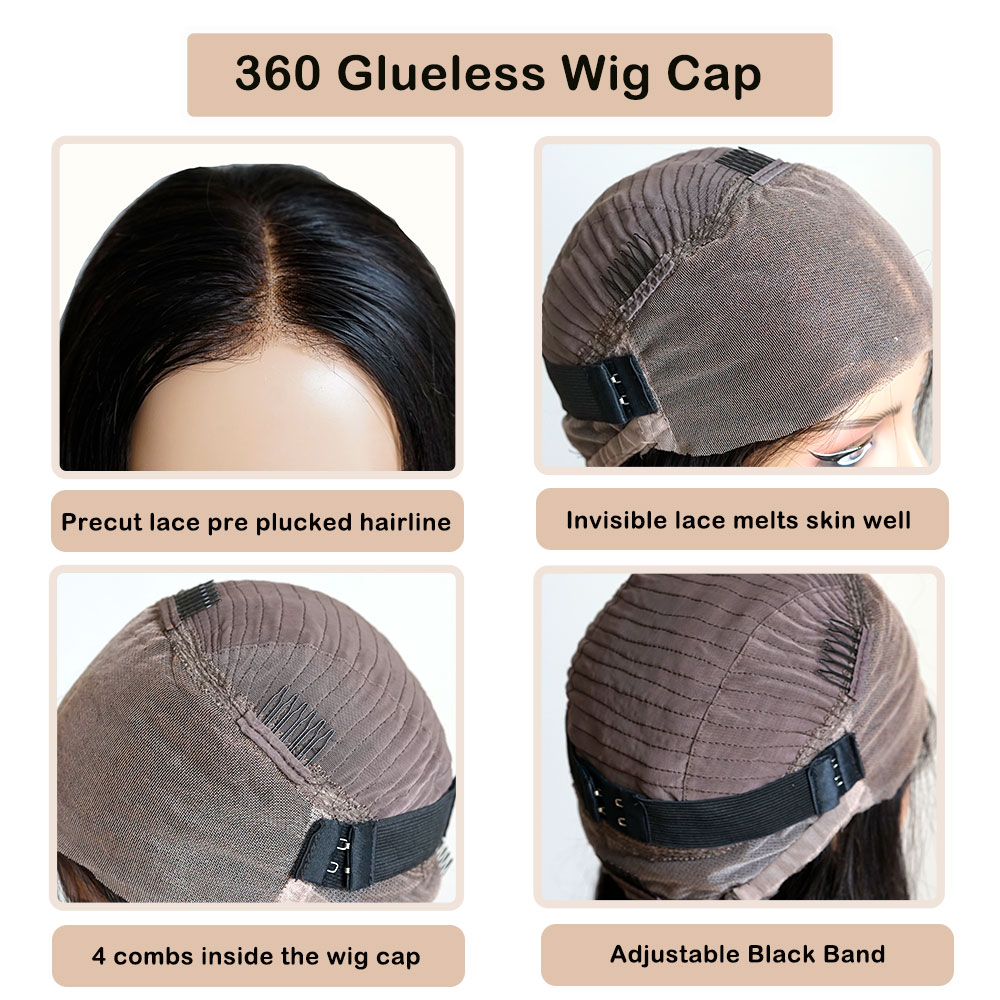 Peluca de cabello humano brasi - Lace Front Wigs reseña y precio